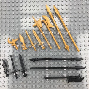 兼容乐高积木人仔 武器配件 中古 罗马骑士勇士冷兵器 斧矛weap