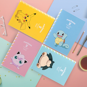 得力精灵宝可梦卡通本子缝线本学生卡通大侦探皮卡丘记事本日记本
