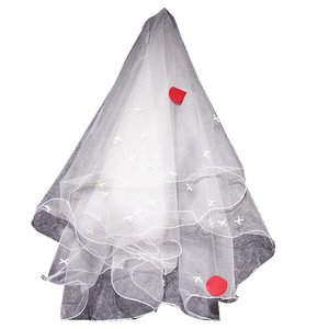 结婚星星白纱盖头小公主领证头纱超仙森系简约女旅行配饰