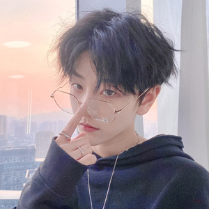 假发男短发中分刘海韩版帅气短直发蓬松逼真学生头自然潮流全头套