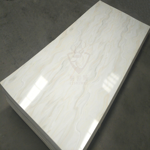 轻奢高光大理石护墙板免漆装饰板卫生间厨房防水石塑板亚克力板uv