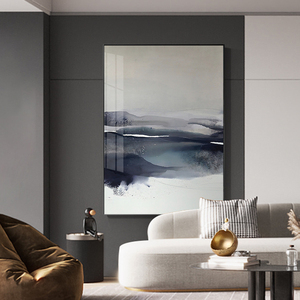 意式极简装饰画入户玄关黑白抽象挂画现代轻奢客厅赤贫风玄幻壁画