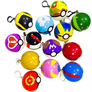 可爱卡通时间球精灵球新款成人男女款儿童均码大款便携式雨衣雨披