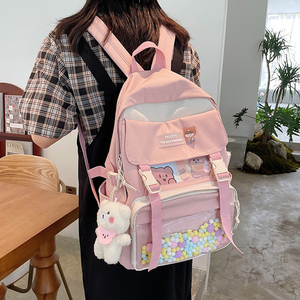 少女冠军新款书包女中学生小学三至六年级可爱粉色大容量双肩包潮