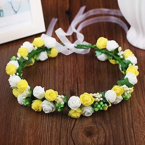 夏威夷花环头上脖子七彩宝宝花圈头戴佩戴伴娘甜美小女孩儿童摄影