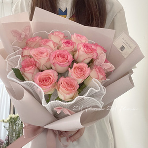 全国同城鲜花速递艾莎玫瑰花束情人节520送女友广州深圳北京杭州