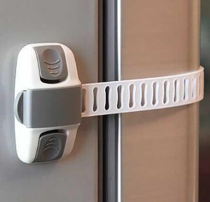 粘贴式按压可调节门扣柜子卧室厨房锁柜锁扣婴儿冰箱门装饰防夹手