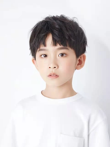 假发男儿童自然短直发黑色小孩发型拍照写真可爱搞怪齐刘海全头套