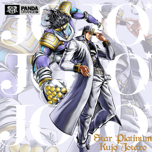 空条承太郎与白金之星短袖t恤超级宝贝jojo的奇妙冒险联名衣服