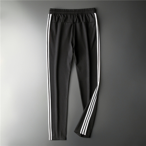 三道杠裤子男三条杠运动裤加肥加大码春休闲裤胖男土裤子2021新款