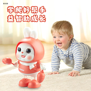 会唱歌跳舞电动小福兔宝宝0一1岁抬头练习训练玩具婴儿3个月早教6