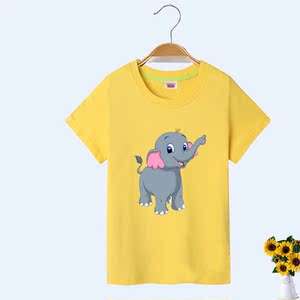 大象图案衣服儿童女