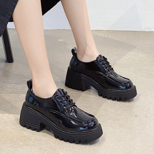 闽北欧罗巴士兵名牌冷月商场同款艾曼达女鞋2021冬季加绒皮鞋单鞋