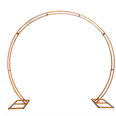 半圆形绢花拱门