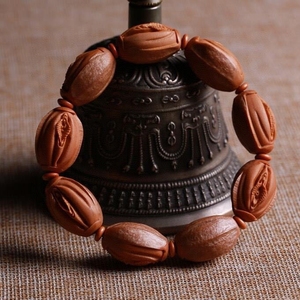 橄榄核雕生命之源手串橄榄胡核雕佛珠 手链 生命之门 升职器文玩