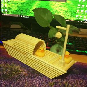 一次性筷子手工制作船