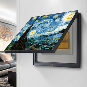梵高星空电表箱装饰画电闸盒总开关网线盒遮挡配电箱墙上创意挂画
