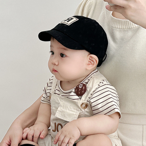 韩国宝宝帽子春秋薄款婴幼儿鸭舌帽洋气百搭男童遮阳帽女童棒球帽