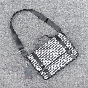 香港i.tgreg潮牌男女黑白公文包时尚单肩包休闲斜挎包手提拎包潮