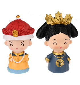 7011人付款淘宝生日蛋糕装饰摆件宫廷站姿皇上皇帝女王 王后皇后汽车