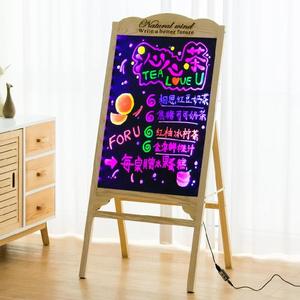 美甲美睫夜光招聘小号写字板电子屏屏幕摆件立式led电子荧光板