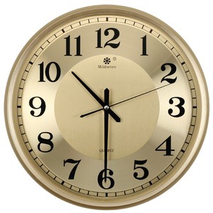 七王星简欧式钟表挂钟客厅时钟中式静音时尚家用石英钟表挂墙上