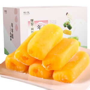 华美松茂爆浆麻薯年年糕480g夹心网红小吃糯米糍零食特产干吃汤圆