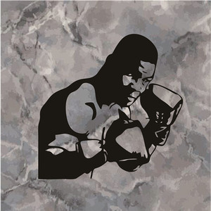 打拳击比赛的拳手拳王泰森图像贴画个性潮贴纸防水汽车改装车贴纸