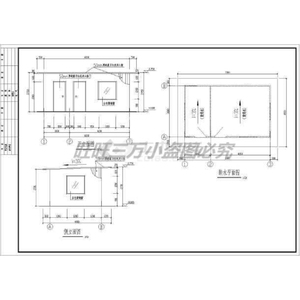 某城市简易活动板房结构施工cad图建筑结构cad图dwg图