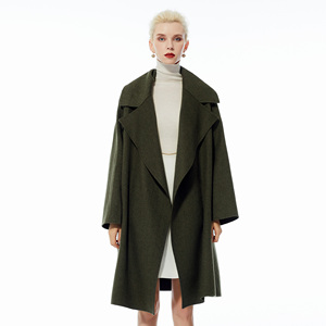 votre【高定奢品】 意大利colombo纯羊绒双面大衣女 高端中长款