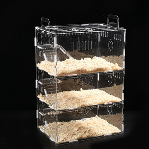 透明裸笼仓鼠笼子亚克力基础笼超大别墅金丝熊刺猬饲养箱进口笼子