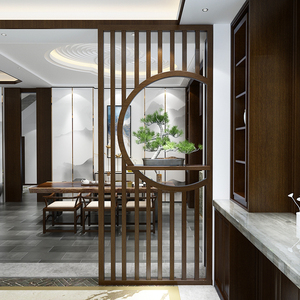 25同款货源怡柟旗舰店天猫新中式屏风隔断客厅进门玄关卧室遮挡