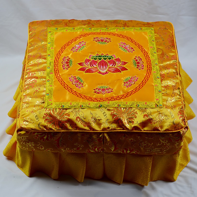 小鸿光企业店淘宝大礼拜垫拜佛垫拜凳磕头跪垫莲花佛堂寺庙实木四脚