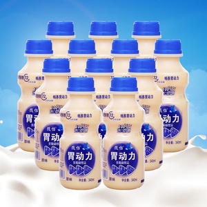 胃动力乳酸菌原味整箱340ml*12瓶儿童早餐酸奶饮品牛奶益生菌饮料