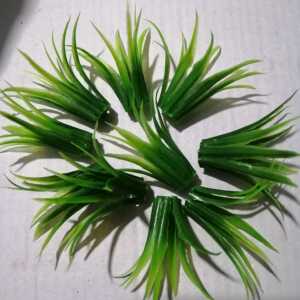 塑料小草蛋糕装饰摆件仿真绿色植物青草烘焙甜品台装扮配件插件