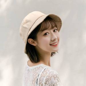 短发适合戴的帽子2022年春季女帽夏款带檐遮阳帽夏天女士洋气漂亮