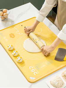 DTLR日本进口硅胶揉面垫和面面板擀面家用加厚食品级垫子塑料案板