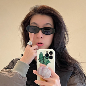 bonnie clyde 官方授权 plum plum 黑色猫眼墨镜太阳眼镜时尚潮流