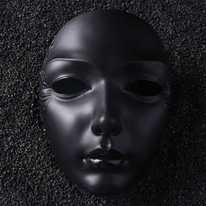 魂作物手绘全脸面具古风汉服装扮中国风成人面罩派对舞会神秘装扮