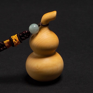 小叶黄杨木雕工艺品文玩手把件手工木葫芦挂件福禄手玩把件车挂饰