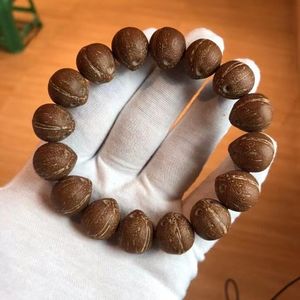 紫金鼠三眼菩提正圆光珠文玩男女前鼠后猫菩提子佛珠手串原籽手链