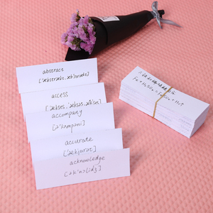 空白错题折叠式卡片高考知识点提要复习英语四六级托福雅思单词卡