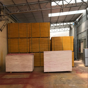 厂家红色建筑模板胶合板10mm杨木包装箱工地木工板材壳子多层