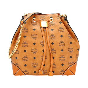 mcm女包新款berlin visetos系列时尚水桶包经典中号女士斜跨包