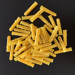 新款6厘膨胶涨彭胀管螺丝胶塞自攻钉配套胶粒澎涨膨胀塞管塑料.