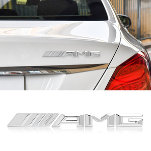 新c260l奔驰glc260级glc300l改装标amg叶子板侧标金属车标e车身贴
