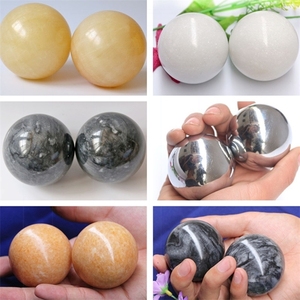 手转球盘手球实心大理石球钢球圆球锻练手指灵活老人手玩健身石球