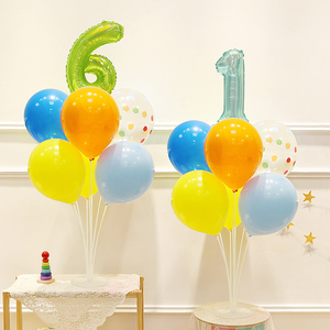 六一儿童节装饰桌飘气球摆件61主题幼儿园教室学校舞台场景布置品
