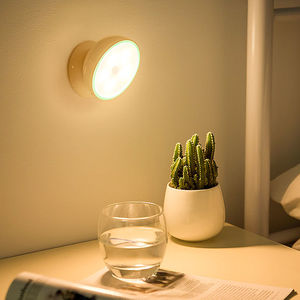 人体自动感应小夜灯充电声控夜间夜光不插电家用过道走廊楼道小灯