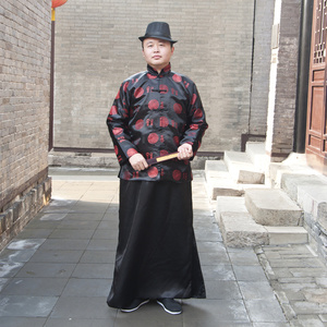 高档古装地主服唐装阿哥民国掌柜清朝少老爷衣服员外财主演出服装